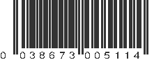 UPC 038673005114