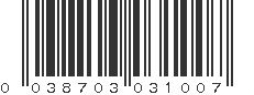 UPC 038703031007