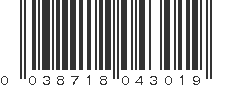 UPC 038718043019