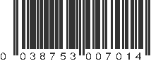 UPC 038753007014