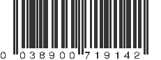 UPC 038900719142