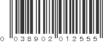 UPC 038902012555