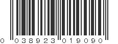UPC 038923019090