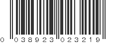 UPC 038923023219