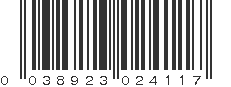 UPC 038923024117