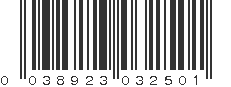 UPC 038923032501