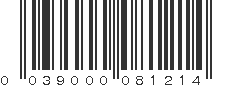 UPC 039000081214