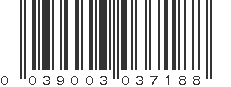 UPC 039003037188