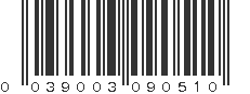 UPC 039003090510