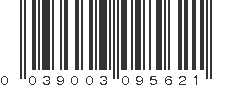 UPC 039003095621