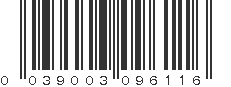 UPC 039003096116