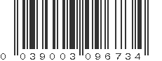 UPC 039003096734