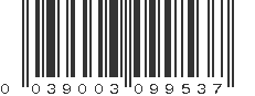 UPC 039003099537