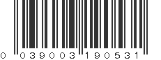 UPC 039003190531