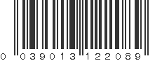 UPC 039013122089