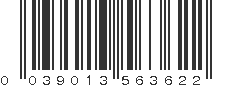 UPC 039013563622