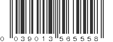 UPC 039013565558