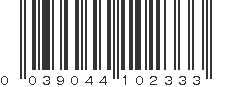 UPC 039044102333