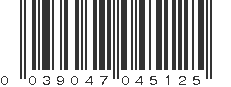 UPC 039047045125