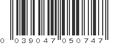 UPC 039047050747