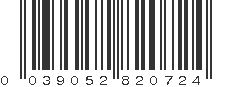 UPC 039052820724