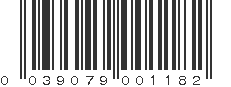 UPC 039079001182