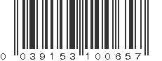 UPC 039153100657