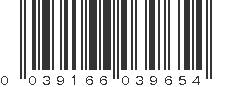 UPC 039166039654