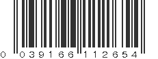 UPC 039166112654