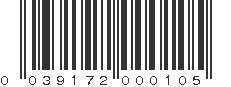 UPC 039172000105