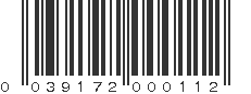 UPC 039172000112