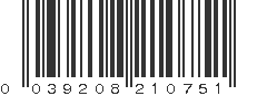 UPC 039208210751