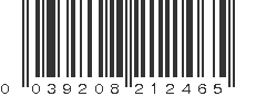 UPC 039208212465