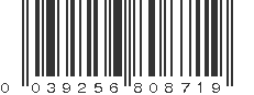 UPC 039256808719