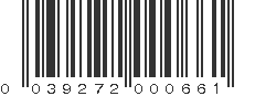 UPC 039272000661