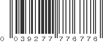 UPC 039277776776