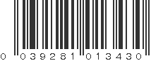 UPC 039281013430