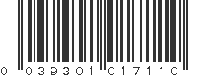 UPC 039301017110