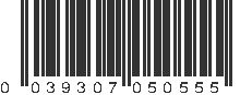 UPC 039307050555