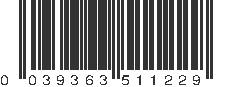 UPC 039363511229