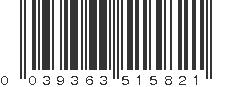 UPC 039363515821