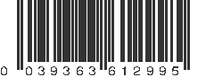 UPC 039363612995