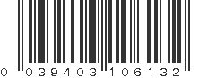 UPC 039403106132