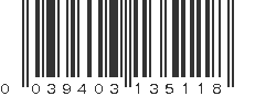 UPC 039403135118