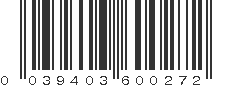 UPC 039403600272