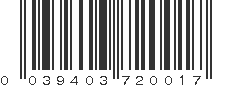 UPC 039403720017