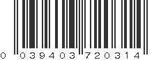 UPC 039403720314