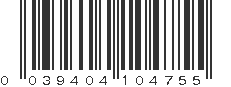 UPC 039404104755