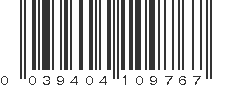 UPC 039404109767