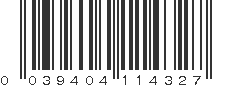 UPC 039404114327